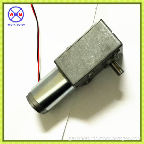 8mm shaft self-lock high torque Low speed 12vdc worm gear motor 24vdc